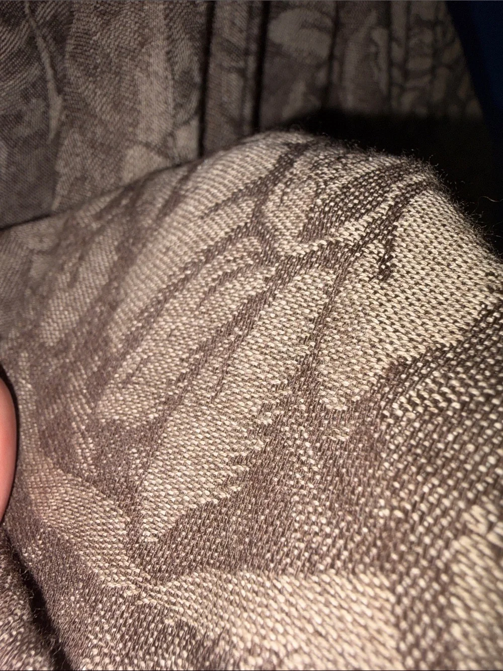 Brown Floral Throw Blanket Wrap/Shawl